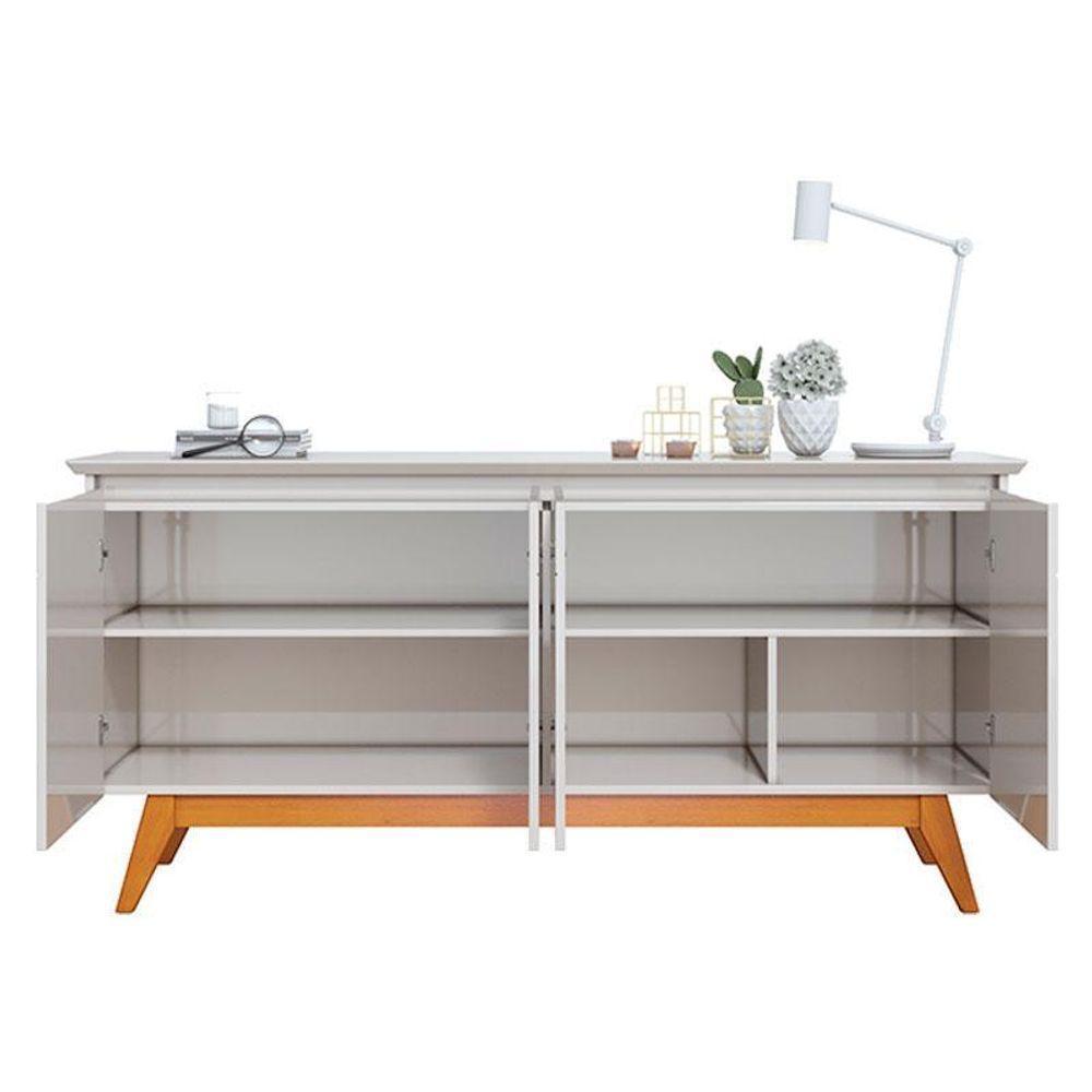 Aparador Para Sala Buffet Ambiente Classic 1.6 Off White - Imcal - 4