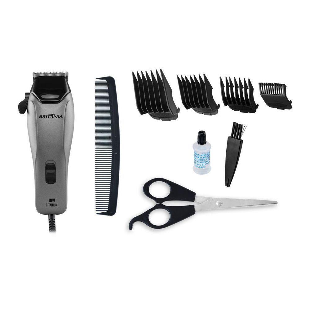 Cortador De Cabelos Britânia BCR18T Titanium 18W 110V - 1