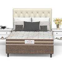 Conjunto Box Viúva Mola Ensacada Prodormir Solar Bambu Bege - 3