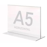 Display Expositor T A5 15x21cm Horizontal Acrílico Ps Balcão - 1