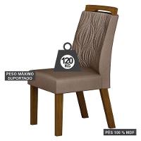 Cadeira Para Mesa De Jantar Ilhéus Mdf Kit 2 Peças Joli Camurça – Leifer Móveis - 3