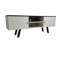 Rack Em Mdf Com Nicho E Duas Portas Jeri/pau Ferro - 3