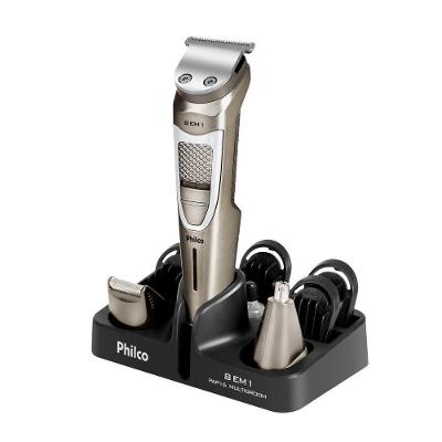 Aparador de Pelos Philco PAP16 Multifuncional Lâmina Aço Inoxidável sem Fio 5W Bivolt