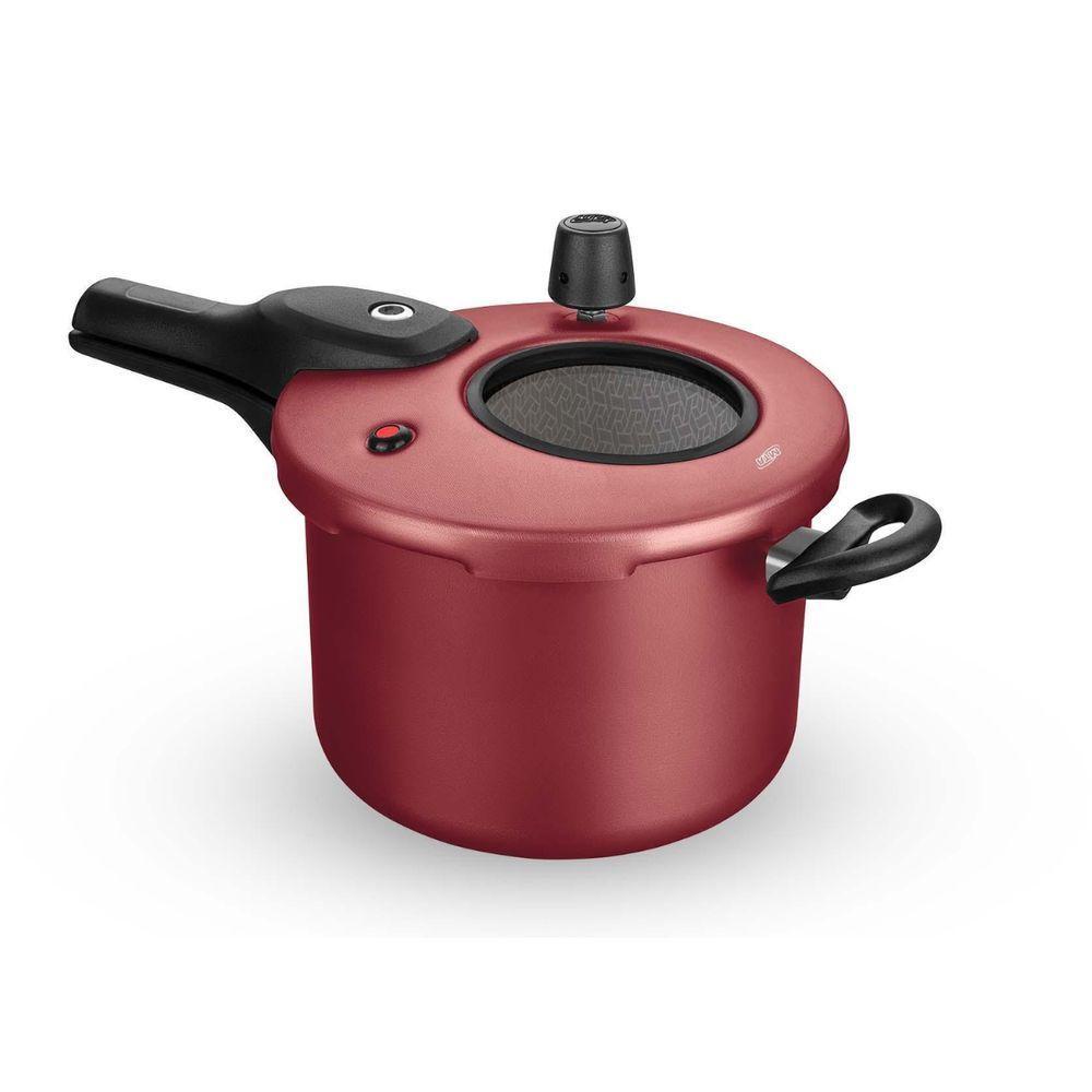 Panela De Pressão Superior Fech. Externo 4,5l Mta Cereja 6601 - 1