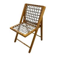 Cadeira De Madeira Com Corda Naval Mel - 1