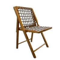 Cadeira De Madeira Com Corda Naval Mel - 2