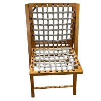 Cadeira De Madeira Com Corda Naval Mel