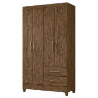 Guarda Roupa Solteiro Chile E Cômoda Ms913 Castanho Wood – Moval - 3