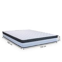 Cama Box Baú Casal Queen Colchão Com Molas Ensacadas 158x198x63cm Dunas Branco/preto Hellen Branco/pre - 5