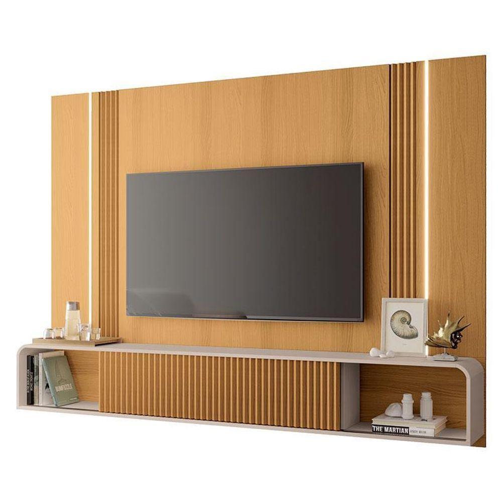 Home Suspenso Empire Cinamomo Off White E Aparador Infinity E Kit Mesa De Centro Sky Off White- Hb Móveis - 2