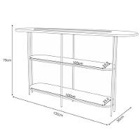 Home Suspenso Empire Cinamomo Off White E Aparador Infinity E Kit Mesa De Centro Sky Off White- Hb Móveis - 5