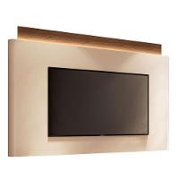 Painel Suspenso Nobre Castanho Off White - Hb Móveis - 1