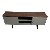 Rack Em Mdf Com Nicho E Duas Portas Gramado/pau Ferro - 2