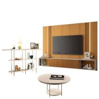 Home Suspenso Empire Cinamomo Off White E Aparador Infinity E Mesa De Centro Sky Off White- Hb Móveis - 1