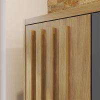 Armário Multiuso Versatile 2 Portas Com Chave Carvalho Americano Grafite - Incorplac - 6