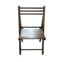 Cadeira Dobrável Em Madeira Com Assento Multilaminado Castanho - 3