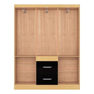 Guarda Roupa Casal Milão 6 Portas Bater 2 Gavetas Damasco Preto