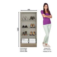 Armário Multiuso 2 Portas B14 Rústico – Briz Móveis - 3