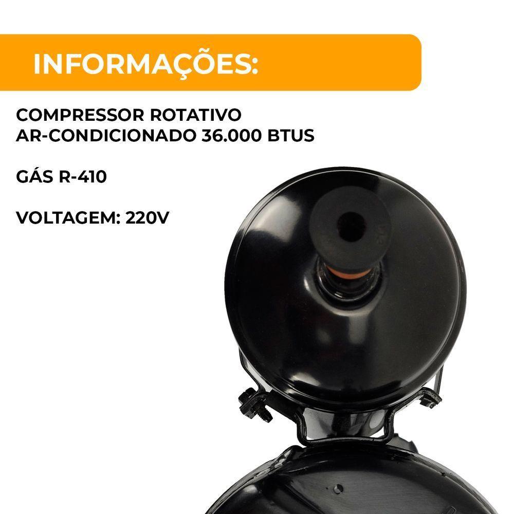 Compressor Rotativo 36.000 Btus R410 220v - 7