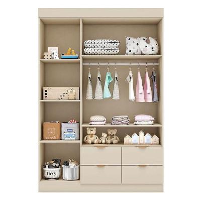 Guarda Roupa Infantil Ambiente Ayla 3 Portas Off White - Phoenix