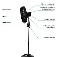 Ventilador De Coluna Prime Air Maxx Force 6 160W AVTE450 220V - 5