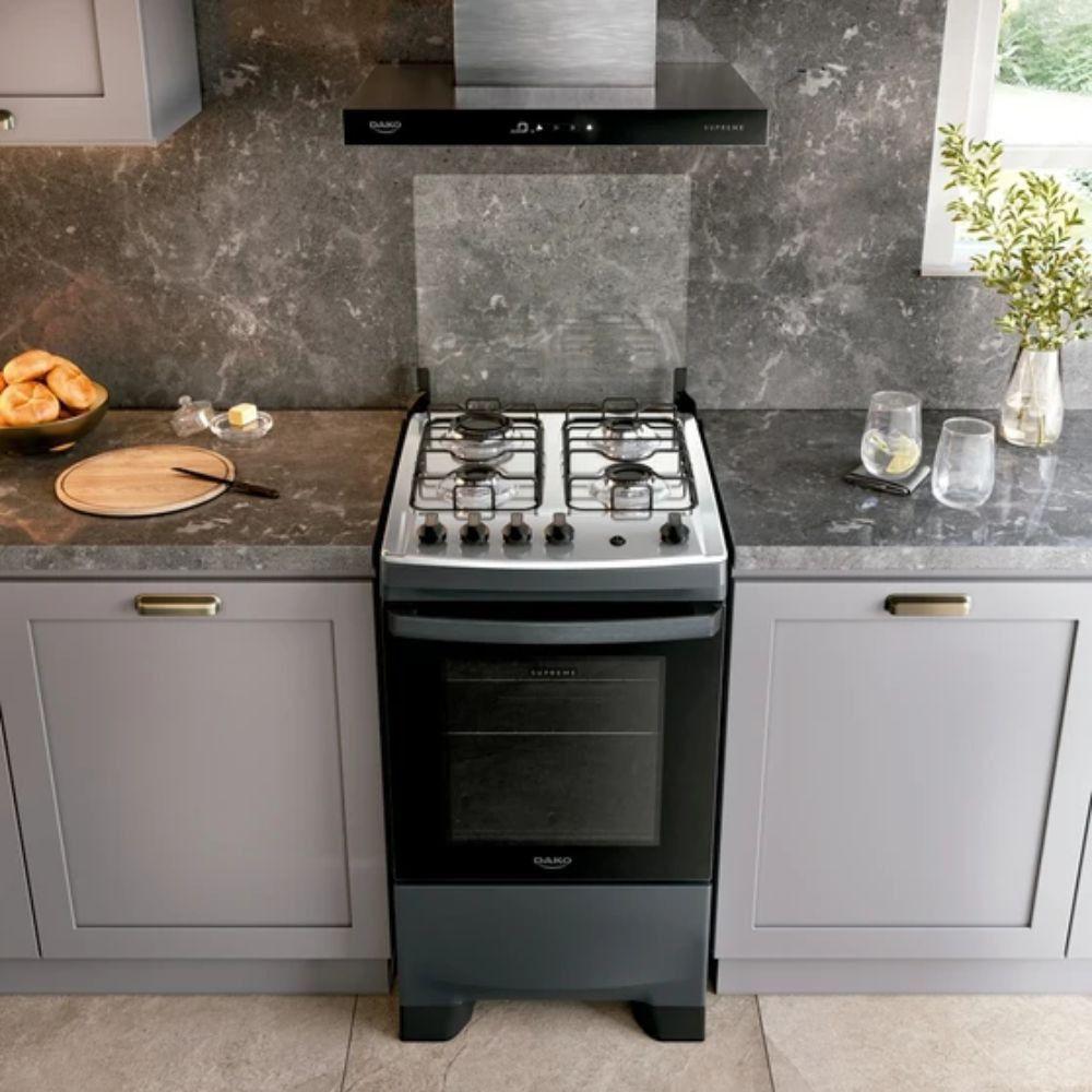 Fogão Dako 4 Bocas A Gas Supreme Mesa Inox Titanium Bivolt - 6