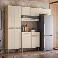 Cozinha Compacta Com Balcão 221cm Vivian Plus Freijó/soft Z06 - Mpozenato - 2