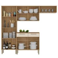 Cozinha Compacta Com Balcão 221cm Vivian Plus Freijó/soft Z06 - Mpozenato - 5