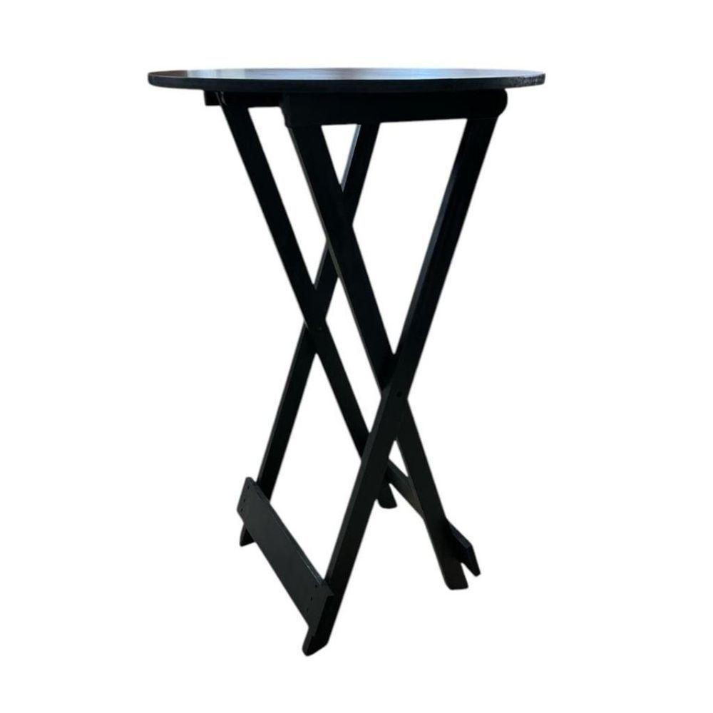 Mesa Bistrô Dobrável Preto - 3