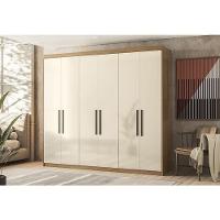 Cômoda Astral E Guarda Roupa Casal Venice 62480 Amendola Touch Off White - Demóbile - 5