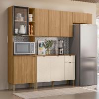 Cozinha Compacta Com Balcão 251cm Laura Plus Freijó/soft Z06 - Mpozenato - 2