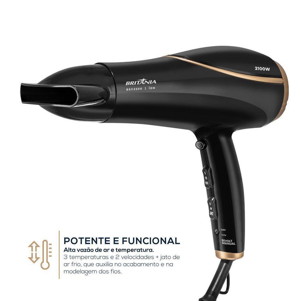 Secador De Cabelos Britânia 2100W BSC2250 Bivolt - 4