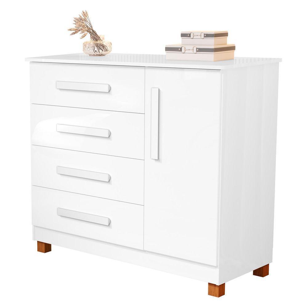 Cômoda Grécia Moderna Com Sapateira Lateral – 4 Gavetas Para Máxima Organização - 2