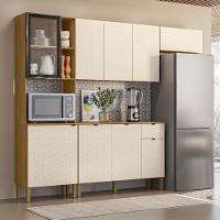 Cozinha Compacta Com Balcão 251cm Laura Plus Soft/freijó Z06 - Mpozenato - 2