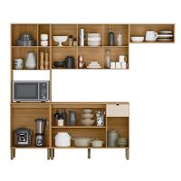 Cozinha Compacta Com Balcão 251cm Laura Plus Soft/freijó Z06 - Mpozenato - 5