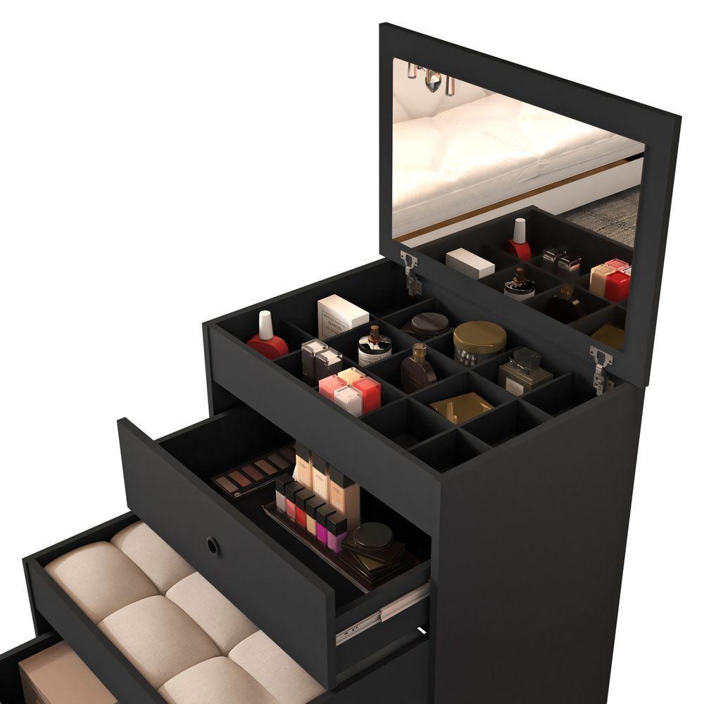 Penteadeira Olivia Com Assento Embutido – Organização E Conforto No Mesmo Lugar - 4