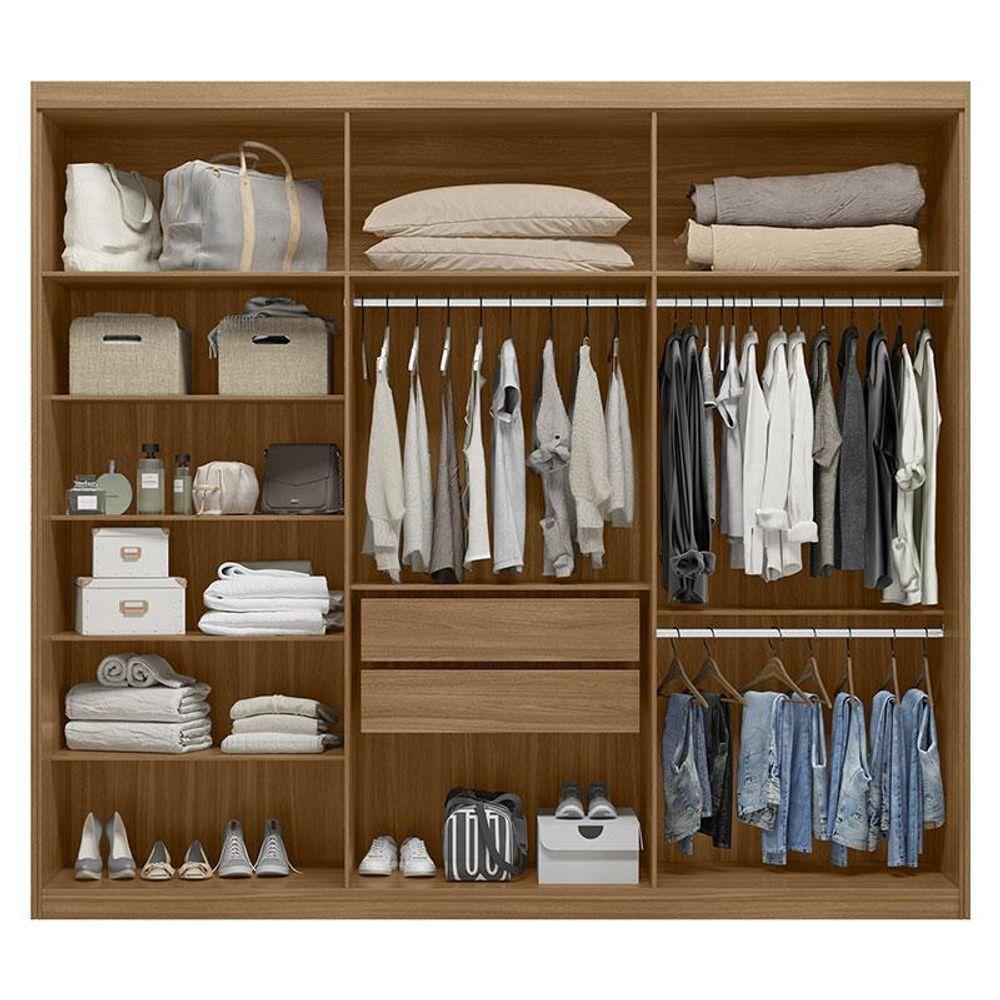 Cômoda Montevideu E Guarda Roupa Casal Venice 62580 Amendola Touch Off White - Demóbile - 5