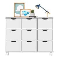 Nicho Organizador 9 Gavetas Branco Brilho - Qmovi - 1