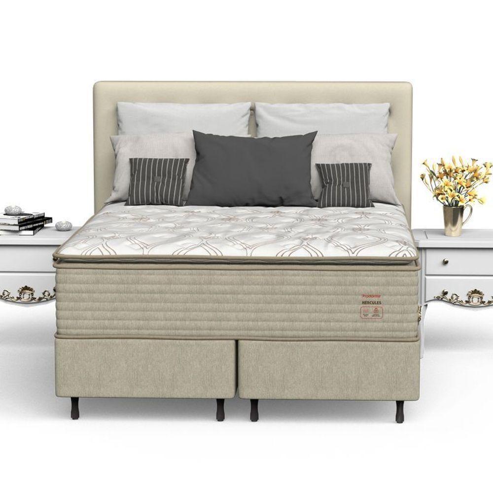 Conjunto Box Queen Mola Prodormir Hercules New Marrom - 3