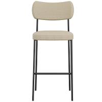 Banqueta Alta Bar Estofada Kit 8 Milli Linho Areia A14 - Mpozenato