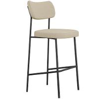 Banqueta Alta Bar Estofada Kit 8 Milli Linho Areia A14 - Mpozenato - 5