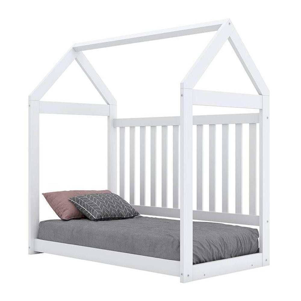 Berço Montessoriano E Guarda Roupa Infantil Americano 6 Portas Branco Hp Com Colchão Ortobom - Henn - 3
