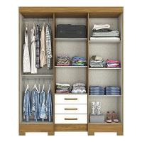 Guarda Roupa Solteiro Mentor Nature Off White – Briz Móveis - 2