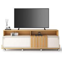 Rack Bancada Graci 1.8 Com Aparador Vivant Off White Cinamomo – Hb Móveis - 2