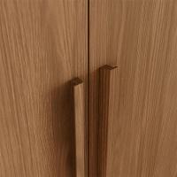 Guarda Roupa Casal ávila Ambiente 6 Portas 4 Gavetas Com Pés Nature Fosco - Henn