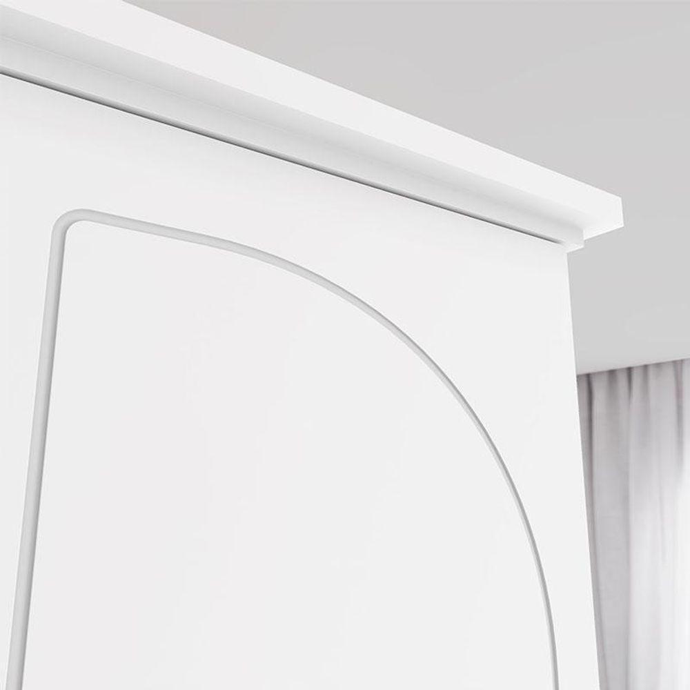 Guarda Roupa Casal Americano Prime 6 Portas 6 Gavetas Com Pés Branco Hp - Henn - 5