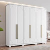 Guarda Roupa Casal Americano Prime 6 Portas 6 Gavetas Com Pés Branco Hp - Henn - 7