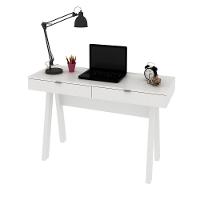 Escrivaninha Com 2 Gavetas Multimóveis Vcr25031 Branco Branco - 1