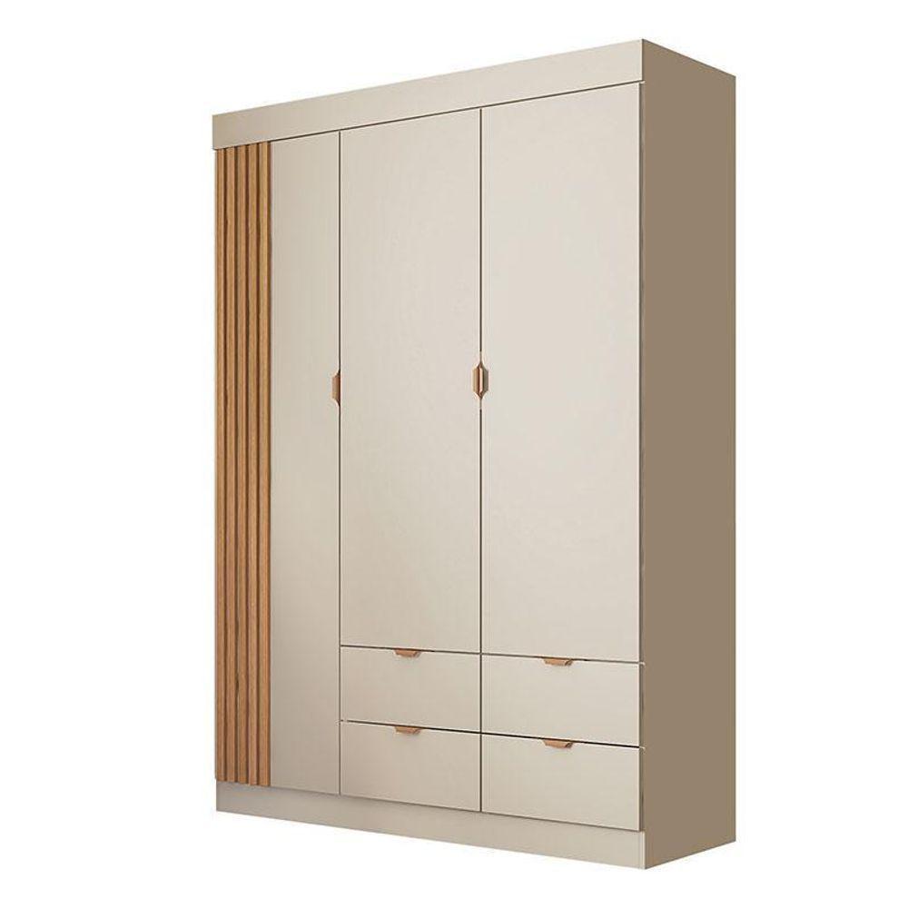 Guarda Roupa Infantil Ayla 3 Portas Off White - Phoenix - 1