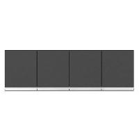 Armário Aéreo Para Cozinha Andréia 4 Portas 150 Cm Cinza Fosco - Ajl - 1